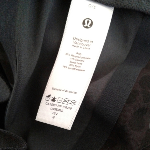 NWT Lululemon Womens Fast and Free Ponytail Running Hat Cheetah Camo Deep Coal - Picture 4 of 6